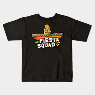 Cinco de Mayo Fiesta Squad Sombrero Kids T-Shirt